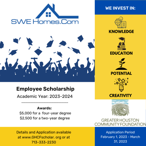 20232024 SWE Scholarship Winners! SWE Homes